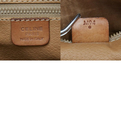 Celine Macadam Handbag Mini Boston Bag Brown PVC Leather Women Celine