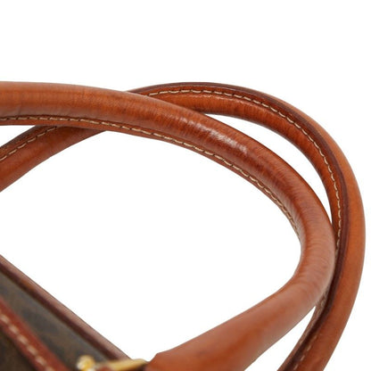 Celine Macadam Handbag Mini Boston Bag Brown PVC Leather Women Celine