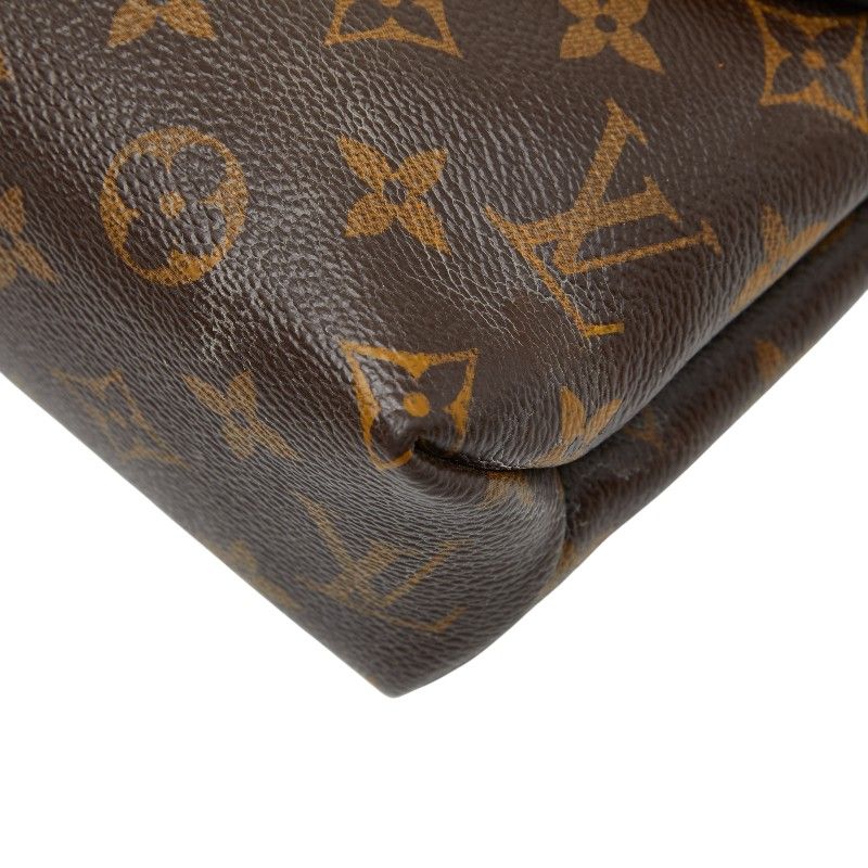 Louis Vuitton Monogram Sun Placid Chain Shoulder Bag M43713 Brown Threes Red