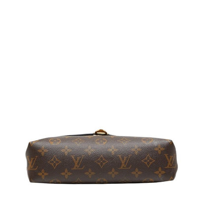 Louis Vuitton Monogram Sun Placid Chain Shoulder Bag M43713 Brown Threes Red