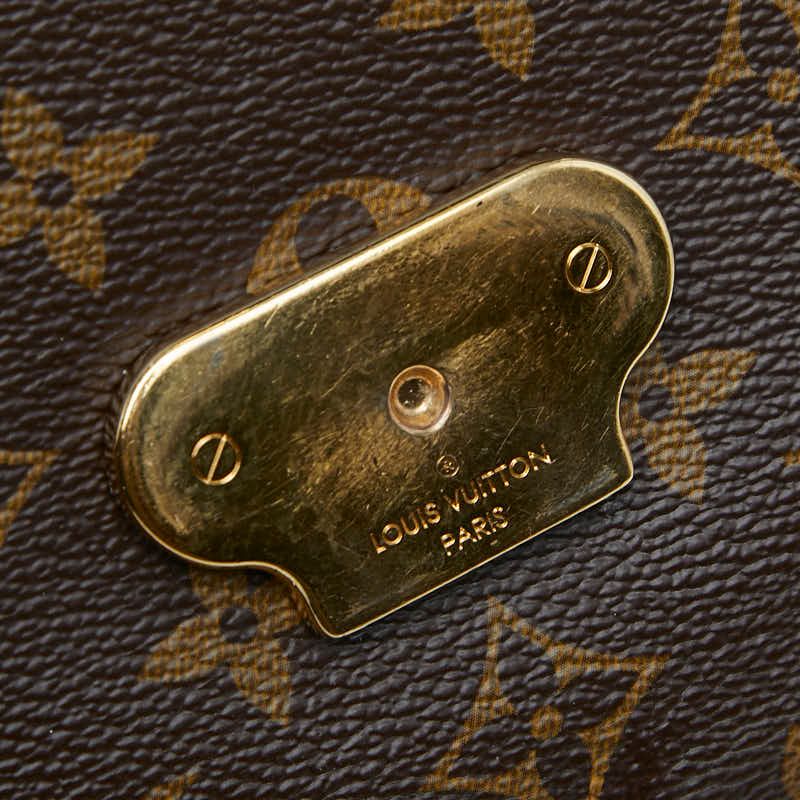 Louis Vuitton Monogram Sun Placid Chain Shoulder Bag M43713 Brown Threes Red