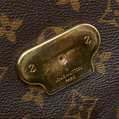 Louis Vuitton Monogram Sun Placid Chain Shoulder Bag M43713 Brown Threes Red