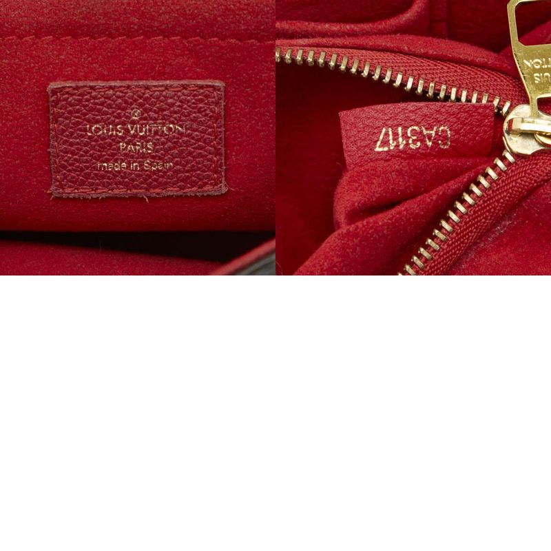 Louis Vuitton Monogram Sun Placid Chain Shoulder Bag M43713 Brown Threes Red