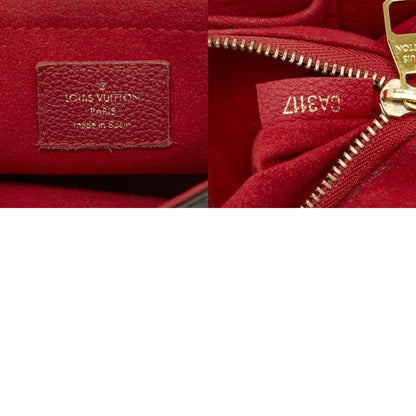 Louis Vuitton Monogram Sun Placid Chain Shoulder Bag M43713 Brown Threes Red