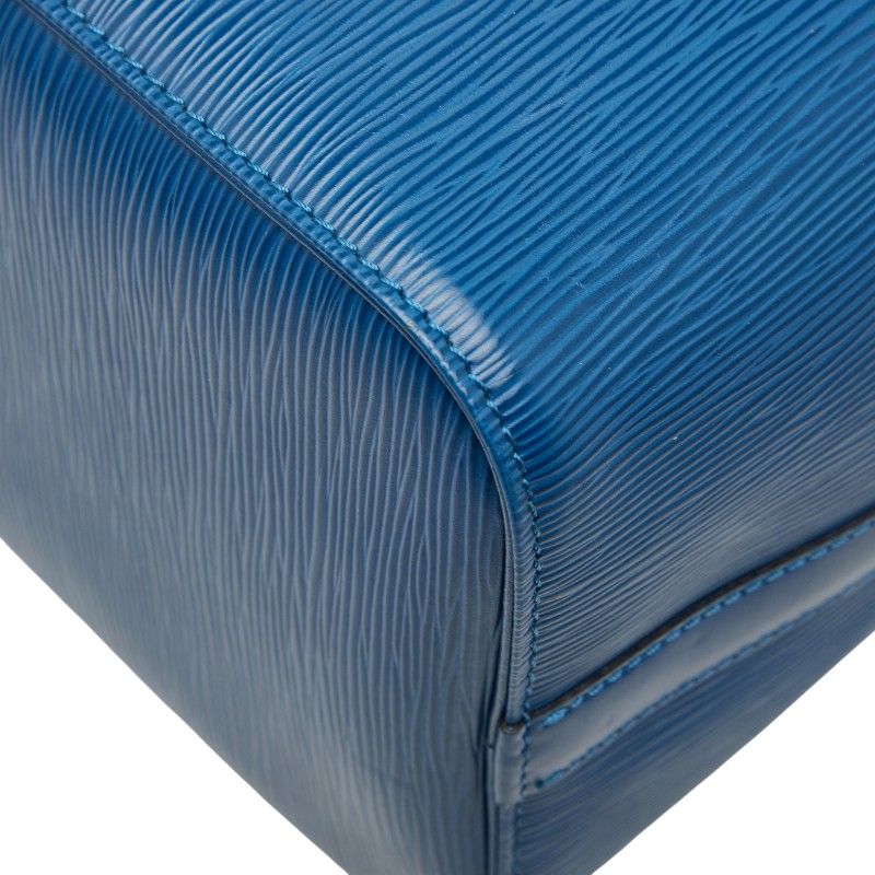 Louis Vuitton Epi Speedy 30 Handbag Mini Boston Bag M43005 Toledo Blue Leather