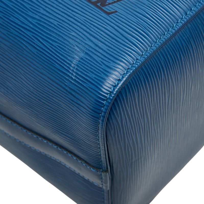 Louis Vuitton Epi Speedy 30 Handbag Mini Boston Bag M43005 Toledo Blue Leather