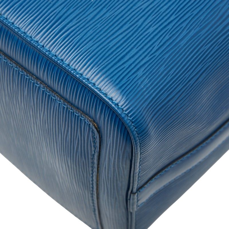 Louis Vuitton Epi Speedy 30 Handbag Mini Boston Bag M43005 Toledo Blue Leather