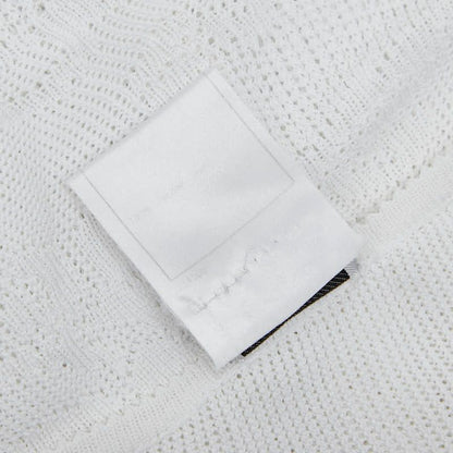 Chanel Vintage Knit Size 40 White Rayon Women's Chanel