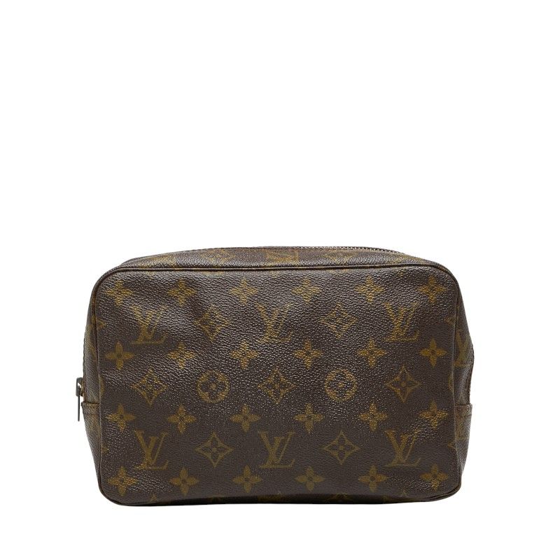 Louis Vuitton Monogram Trousse Toilette 23 Second Bag Clutch Bag M47524 Brown
