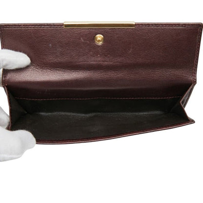 Guccissima W Hook Long Wallet 112715 Brown Leather Ladies Gucci