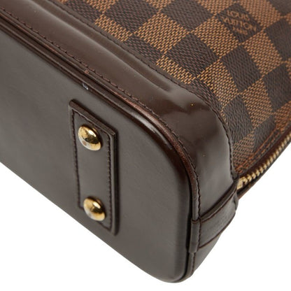 Louis Vuitton Damier Alma BB Handbag Shoulder Bag 2WAY N41221 Brown PVC Leather