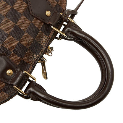 Louis Vuitton Damier Alma BB Handbag Shoulder Bag 2WAY N41221 Brown PVC Leather