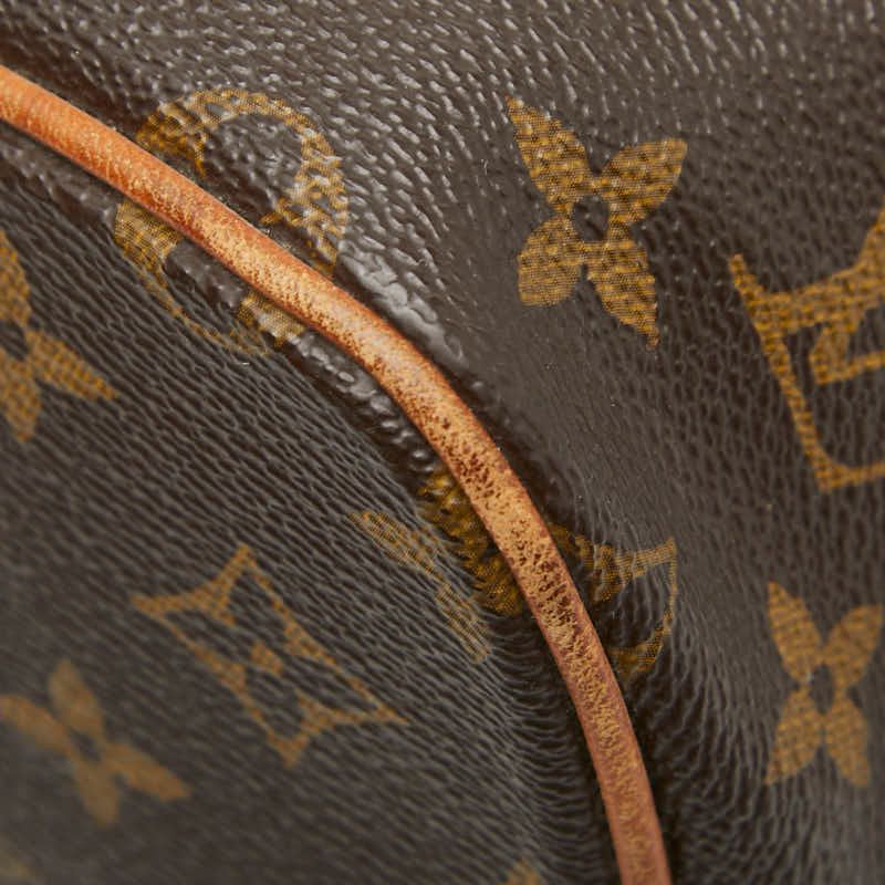 Louis Vuitton Monogram Palermo PM Handbag Shoulder Bag 2WAY M40145 Brown PVC