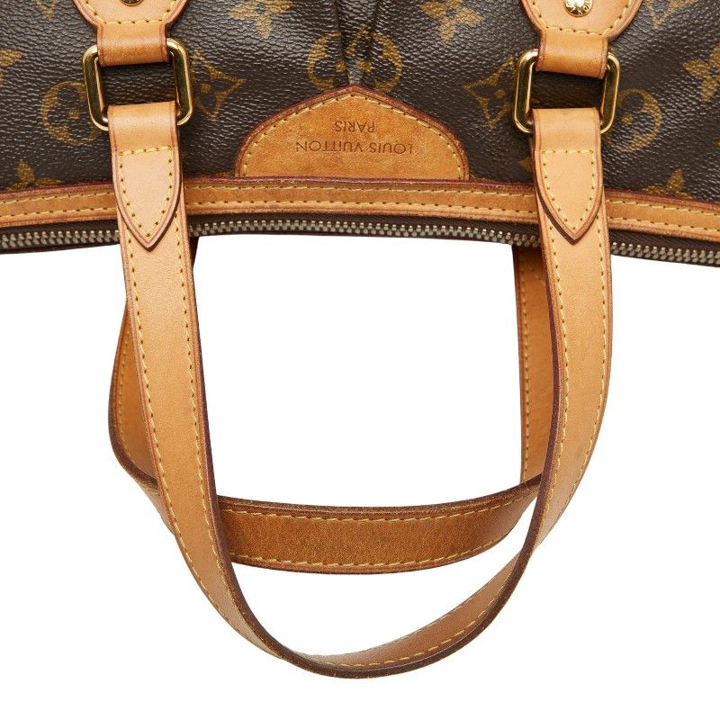 Louis Vuitton Monogram Palermo PM Handbag Shoulder Bag 2WAY M40145 Brown PVC