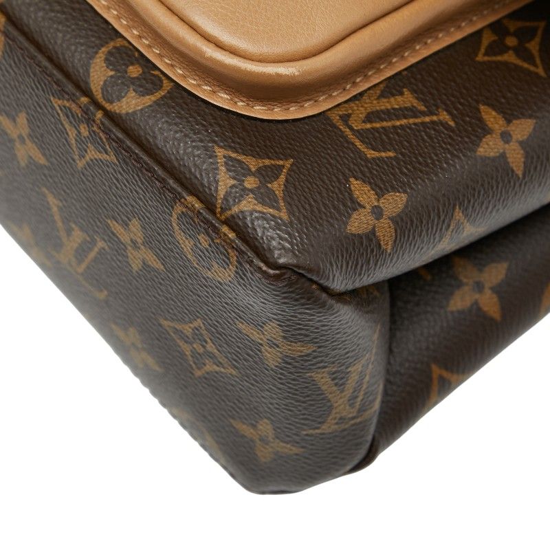 Louis Vuitton Monogram Marignan Handbag Shoulder Bag 2WAY M44257 Brown Beige
