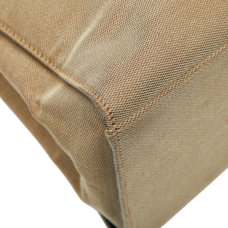 Gucci Bamboo Tote Handbag 002 1010 Beige Black Canvas Ladies Gucci