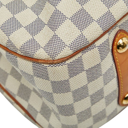 Louis Vuitton Damier Azure Siracusa GM Handbag Shoulder Bag 2WAY N41111 White