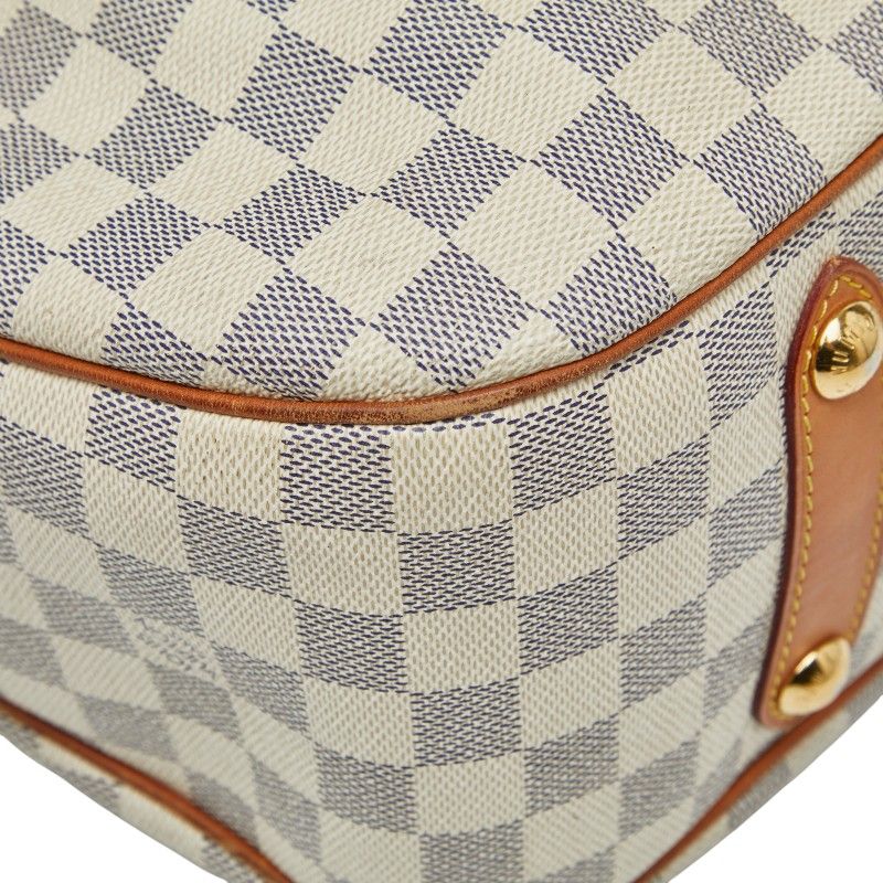 Louis Vuitton Damier Azure Siracusa GM Handbag Shoulder Bag 2WAY N41111 White