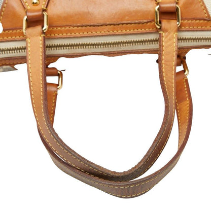 Louis Vuitton Damier Azure Siracusa GM Handbag Shoulder Bag 2WAY N41111 White