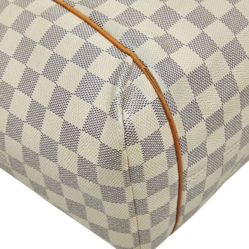 Louis Vuitton Damier Azure Totally MM Tote Bag Shoulder Bag N41279 White Ivory