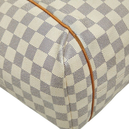 Louis Vuitton Damier Azure Totally MM Tote Bag Shoulder Bag N41279 White Ivory