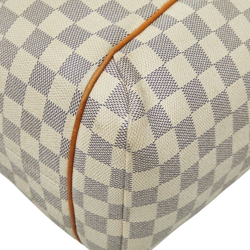 Louis Vuitton Damier Azure Totally MM Tote Bag Shoulder Bag N41279 White Ivory