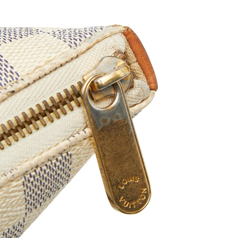 Louis Vuitton Damier Azure Totally MM Tote Bag Shoulder Bag N41279 White Ivory