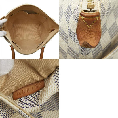 Louis Vuitton Damier Azure Totally MM Tote Bag Shoulder Bag N41279 White Ivory
