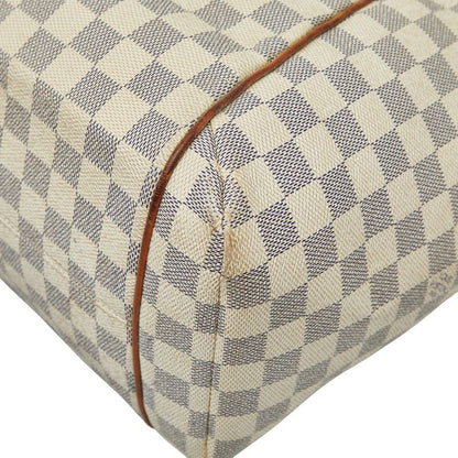 Louis Vuitton Damier Azure Totally MM Tote Bag Shoulder Bag N41279 White Ivory