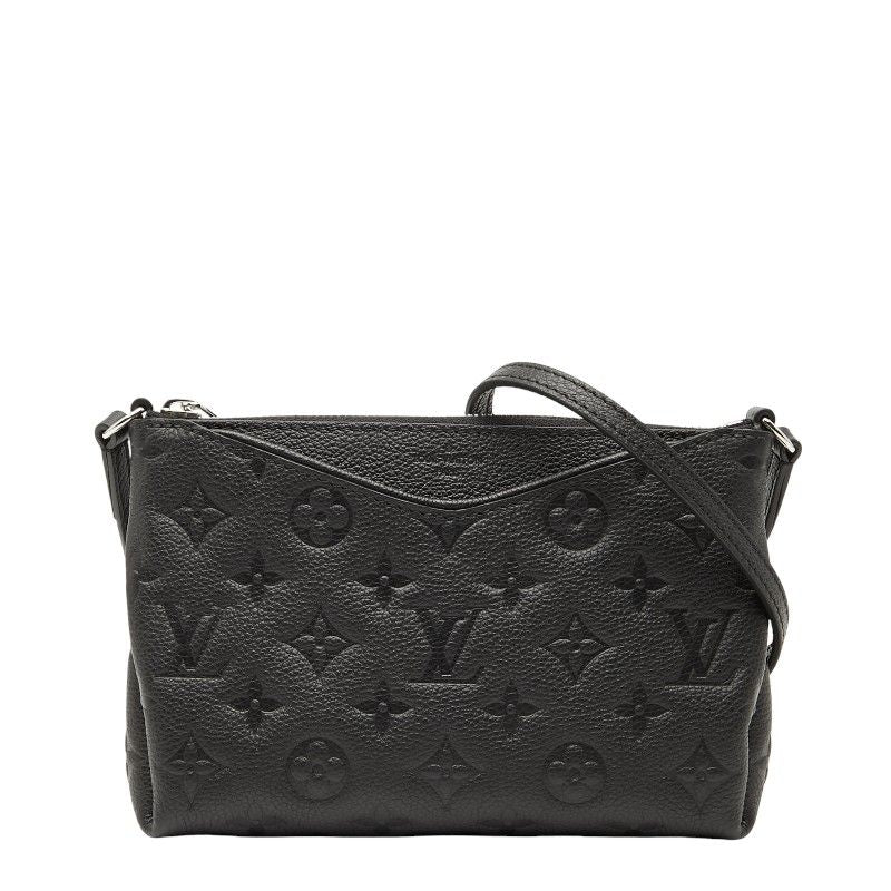 Louis Vuitton Monogram Empreinte Pochette Shoulder Bag R98570 Black Leather