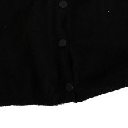 Gucci Ensemble Knit Long Sleeve Cardigan Sleeveless V Neck Cashmere S Black