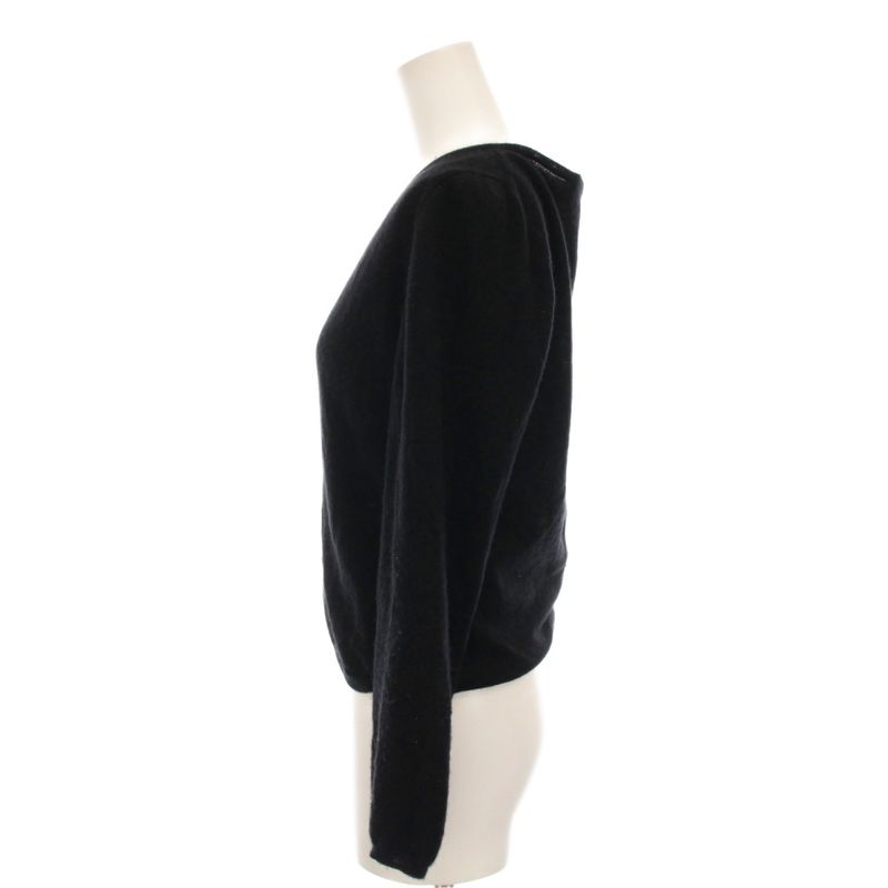Gucci Ensemble Knit Long Sleeve Cardigan Sleeveless V Neck Cashmere S Black