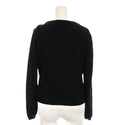 Gucci Ensemble Knit Long Sleeve Cardigan Sleeveless V Neck Cashmere S Black