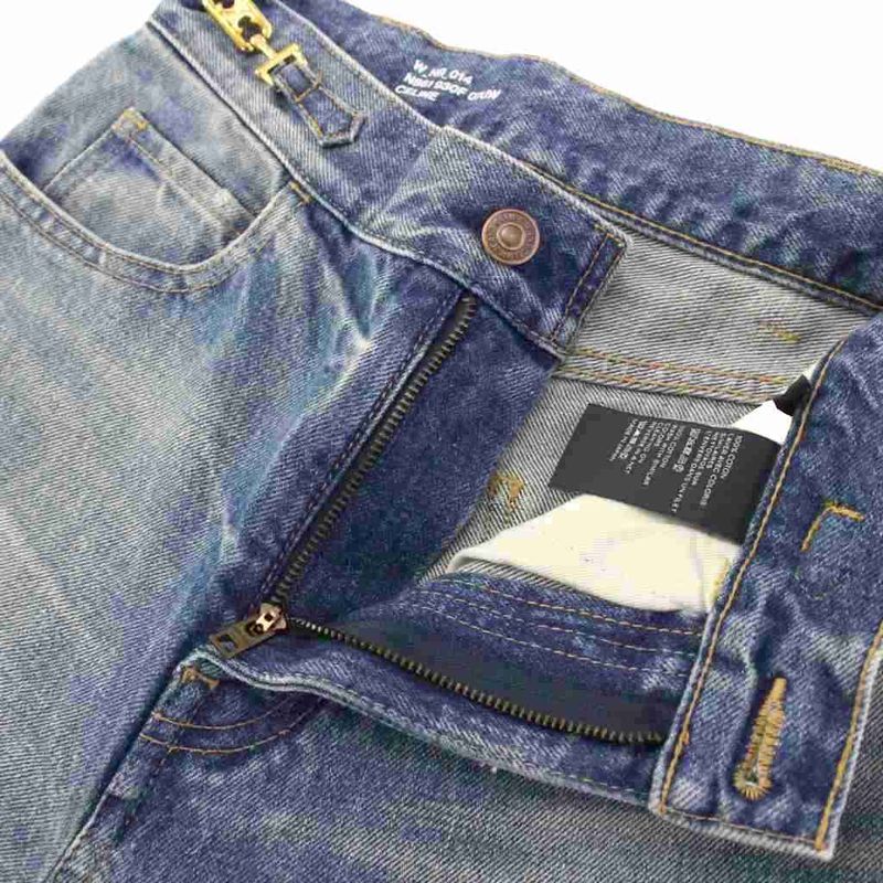 Celine Marguerite Jeans Denim Pants Triomphe Hardware 24 Blue N861 930F 07UW KH