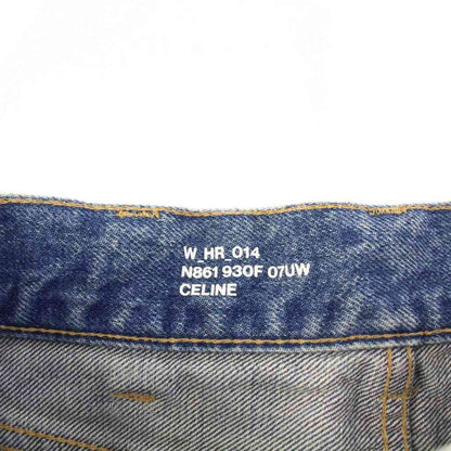 Celine Marguerite Jeans Denim Pants Triomphe Hardware 24 Blue N861 930F 07UW KH