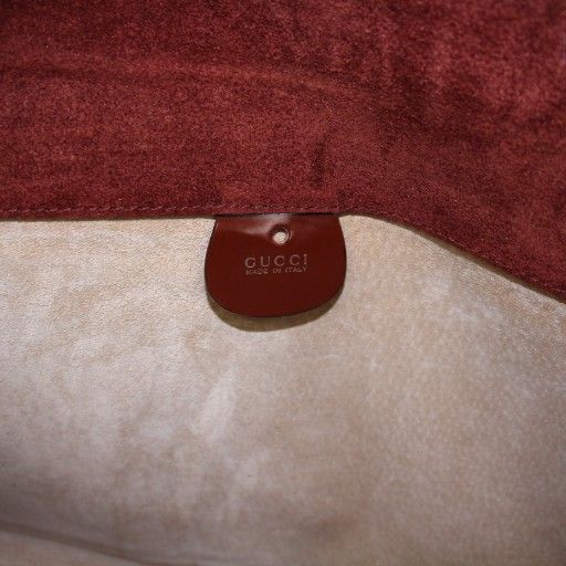 Gucci Second Bag Clutch Bag Document Case Patent Leather Brown 017-3063 BB - OH