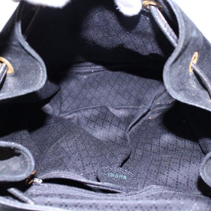 Gucci Bamboo Backpack Sac Daypack Suede Leather Bicolor Black Brown 003.2058.001