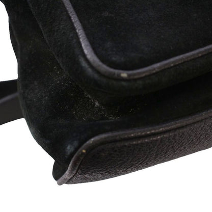 Gucci Bamboo Backpack Sac Daypack Suede Leather Bicolor Black Brown 003.2058.001