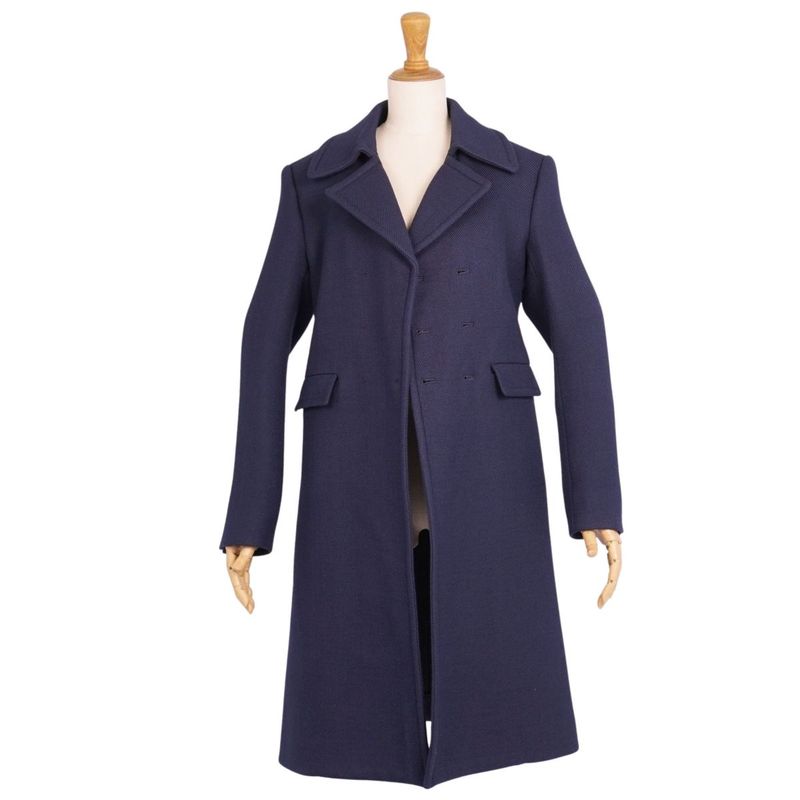 Celine Coat Phoebe Period Long Coat Double Breasted