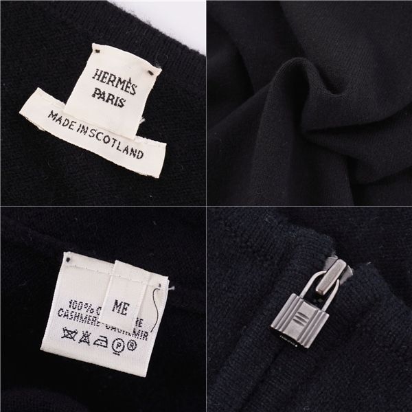 Hermes Knit Gaultier Period Sweater Zip Up Cashmere