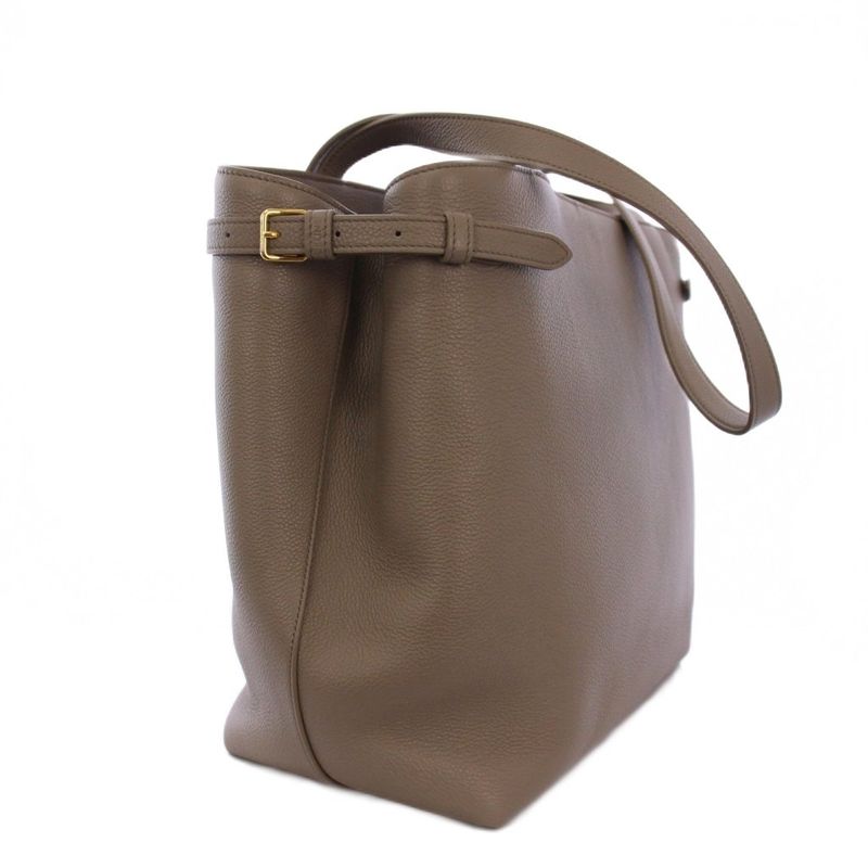 Celine 24SS Medium Cabas Anais Cuir Triomphe Tote Handbag Grey KH - OH