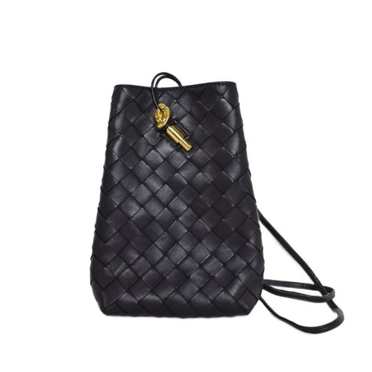 Bottega Veneta Andiamo Phone Pouch Intrecciato Shoulder Bag Pochette Leather