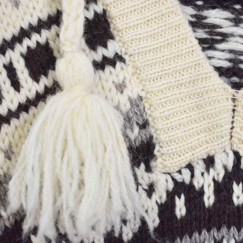 Celine 21AW Oversized Baja Pullover Oversized Baja Shetland Jacquard Knit
