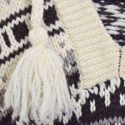 Celine 21AW Oversized Baja Pullover Oversized Baja Shetland Jacquard Knit