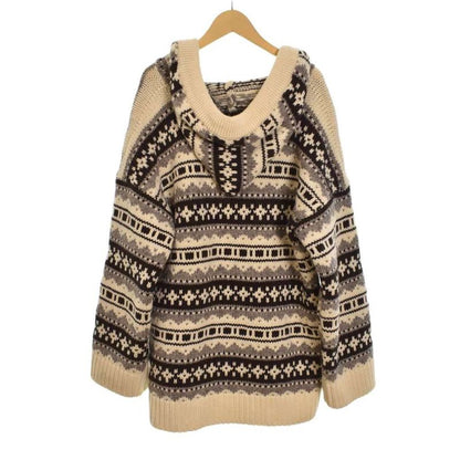 Celine 21AW Oversized Baja Pullover Oversized Baja Shetland Jacquard Knit