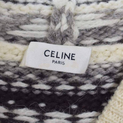 Celine 21AW Oversized Baja Pullover Oversized Baja Shetland Jacquard Knit