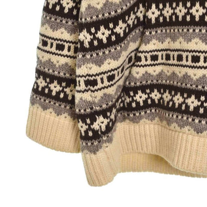 Celine 21AW Oversized Baja Pullover Oversized Baja Shetland Jacquard Knit