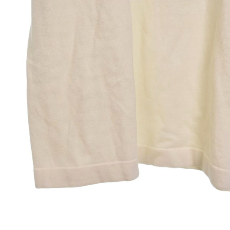 Louis Vuitton 23SS Hook Detail Signature Short Sleeve Knit T-shirt M White