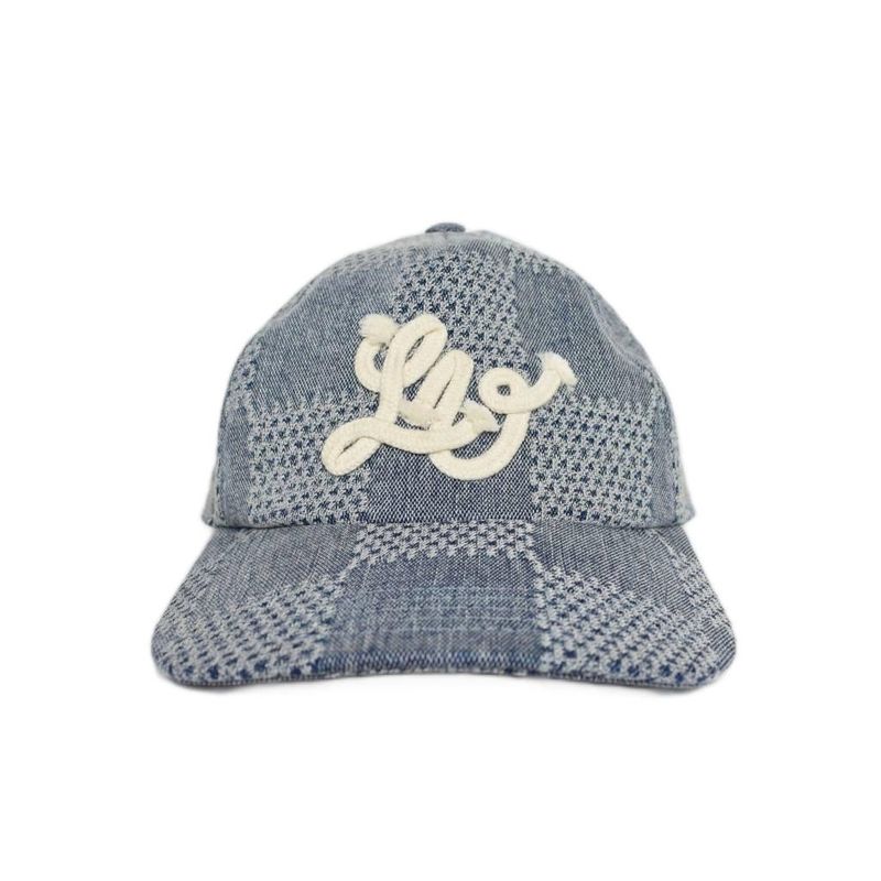 Louis Vuitton Cap Damier Denim 3D Hat Blue M7534l AA