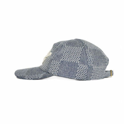 Louis Vuitton Cap Damier Denim 3D Hat Blue M7534l AA